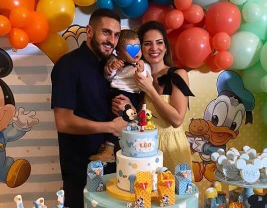 Beatriz Espejel with her husband Koke and son Leo.